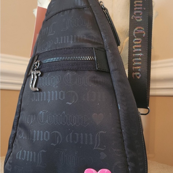 Juicy Couture Black Nylon Sling Bag - Picture 7 of 9